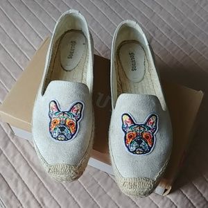 Soludos frenchie embroidered